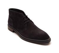 'Santiago' Suede Chukka Ankle Lace-up Leather Boots Thomas Crick Navy 8