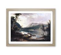 Thomas Doughty Delaware Water Classic Painting Framed Print | A2 Oak Framed Wall Art | Ready to Hang | Classic Historical Picture | Living Room Bedroom Lounge Office