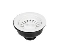Thomas Dudley 1 1/2" Basket Strainer Waste - White Plastic - Pswwas368198
