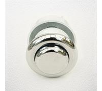 Thomas Dudley Royal Single Flush 51mm Chrome Toilet Push Button 313621, Multi-Colour