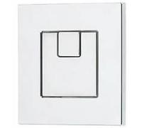 Thomas Dudley Vantage Piazza 73.5mm Square Dual Flush Chrome Toilet Push Button 325276, Multi-Colour