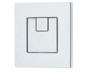 Thomas Dudley Vantage Piazza Dual Flush Square 73.5mm Pneumatic Push Button Chrome 327734