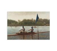 Thomas Eakins-TBiglen Brothers Turning The Stake Outstanding Works Poster Cool Artworks Painting Wall Art Canvas Prints Hanging Picture Home Decors Idea 20x30inch(50x75cm)