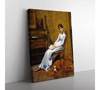 Thomas Eakins The Artists Wife Canvas Wall Art Print 24x16 Inch