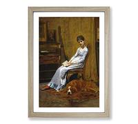 Thomas Eakins The Artists Wife Framed Print | A2 Oak Framed Wall Art | Ready to Hang | Modern Nature Picture | Living Room Bedroom Lounge Office