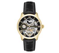 Thomas Earnshaw ES-8006-05 Men Londitude Analogue Automatic Skeleton 2 Hands with Dual Time Black Strap Watch