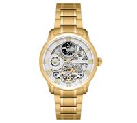 Thomas Earnshaw ES-8006-22 Longitude Men's Watch with White Analog Dial and Gold Plated Stainless Steel Strap