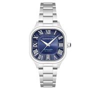 Thomas Earnshaw Men's 39mm Coussin Automatic Lapis Blue Watch with Solid Stainless Steel Bracelet ES-8284-22