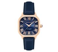 Thomas Earnshaw Men's 39mm Coussin Automatic Regal Blue Watch with Leather Strap ES-8284-03