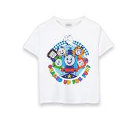 THOMAS & FRIENDS Boys Beige Graphic Tee | Best Friends Short-Sleeved T-Shirt | Kids Character Apparel | Thomas The Tank Engine Design | Official Merchandise