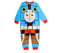 THOMAS & FRIENDS Boys Thomas the Tank Engine Onesie, Sleepsuit, All in One Pyjamas, Blue Age 18 Months - 5 Years