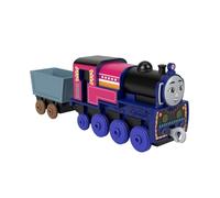 Thomas & Friends by Fisher-Price Toy Train, Large Push-Along Die-Cast Ashima Engine & Cargo Car from the Classic & All Engines Go Series, HNN20