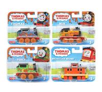 THOMAS & FRIENDS Diecast Full Metal Character Train Sets - (Thomas, Nia, Percy (Mud) & Bruno - 4 Pack Set 1)