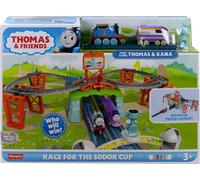 THOMAS & FRIENDS DIECAST TOY TRAIN SET RACE FOR THE SODOR CUP WITH THOMAS & KANA