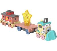 Thomas & Friends Diecast Toy Train, Shivery Delivery Sandy The Rail Speeder & Brake Car Bruno for Preschool Pretend Play Kids Ages 3+ Years
