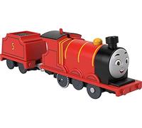Thomas & Friends Fisher-Price James Motorized Toy Train, Battery-Powered Engine with Tender for Preschool Kids Ages 3 and Up