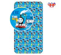 THOMAS & FRIENDS Fitted Sheet Official %100 Cotton, Single Bed (200x90x25cm)