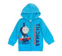THOMAS & FRIENDS Fleece Zip Up Hoodie Toddler to Little Kid, Thomas, 3 Years