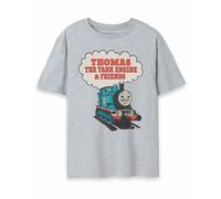 Vanilla Underground Thomas And Friends Mens Grey Vintage Train Short Sleeved T-Shirt (Large)