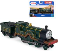THOMAS & FRIENDS Motorized Emily Engine & Tender by Fisher-Price | Battery-Powered Toy Train & Tender Vehicle for Preschoolers, Classic Characters from the Railway Series , JLL50