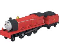 Thomas & Friends by Fisher-Price Motorized Toy Train, Battery-Powered James Engine & Tender Vehicle, Classic Characters from the Railway Series , JLL51