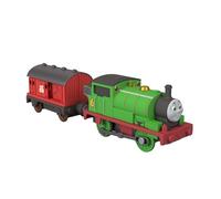 Thomas & Friends Motorized Percy Engine & Mail Car by Fisher-Price | Battery-Powered Toy Train & Cargo Vehicle for Preschoolers, Classic Character from the Railway Series , JLL46