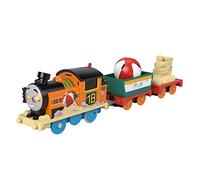 Thomas & Friends Motorized Toy Train Beachy Nia Battery-Powered Engine with Beach Ball Cargo for Preschool Kids Ages 3+ Years