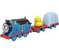 Thomas & Friends Motorized Toy Train Secret Agent Thomas Battery-Powered Engine with Cargo for Preschool Kids Ages 3+ Years, HMK03