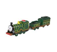 Thomas & Friends Motorized Toy Train Talking Emily Battery-Powered Engine with Phrases & Sounds for Kids Ages 3+ Years, UK English Version, JFJ86