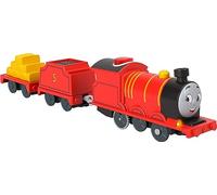 Thomas & Friends Motorized Toy Train Talking James Battery-Powered Engine with Sounds & Phrases for Pretend Play Preschool Kids Ages 3+ Years