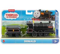 Thomas & Friends Motorized Train Donald Battery-Powered Engine with Cargo Car