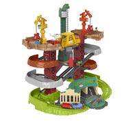 Thomas & Friends Multi-Level Track Set Trains & Cranes Super Tower with Thomas & Percy Engines plus Harold for Preschool Kids Ages 3+ Years, GXH09