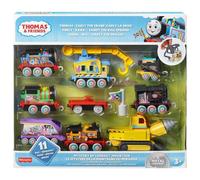 Thomas & Friends Diecast Toy Train Set Mystery of Lookout Mountain Track Playset with 7 Push-Along Engines for Kids Ages 3+ Years, HMC25