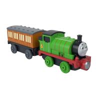 Thomas & Friends Push-Along Percy & Clarabel by Fisher-Price | Metal Toy Train for Preschoolers Featuring Classic Characters from the Series, With Magnetic Connectors, JLB71