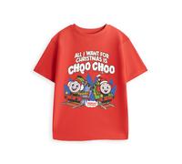 Thomas & Friends Short Sleeved T-Shirt | Red | Official Merch | Size: 5-6 Years Thomas & Friends Red 5-6 Years