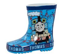 Thomas & Friends The Tank Engine 3D Rubber Wellington Boots, 5 UK Child, Thomas Blue