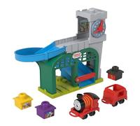 Thomas & Friends Toddler Toy My First Knapford Station Train Playset with Stack & Wobble Cargo for Kids Ages 18+ Months, HXW24