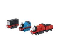 Thomas & Friends Toy Engine 3-Pack | Multipack with Thomas, Diesel & James Push-Along Toy Train Engines with Magnetic Connectors by Fisher-Price, JLB74