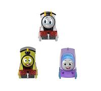 Thomas & Friends Toy Train 3-Pack, Color Changers, Diecast Thomas Percy and Kana Engines with Color Reveal in Warm and Cold Water , HNP82
