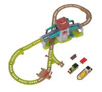 Thomas & Friends Train Set Talking Bulstrode & Which-Way Bridge Track Playset with Sounds & Percy Engine for Kids Ages 3+ Years, UK English Version, HYR84
