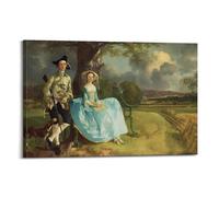 Thomas Gainsborough Printed Posters Mr. And Mrs. Andrews Art Print Wall Photo Paint Hanging Picture Family Bedroom Decor 24x36inch(60x90cm)