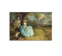 Thomas Gainsborough Printed Posters Mr. And Mrs. Andrews Canvas Art And Wall Art Picture Print Modern Family Bedroom Decors 12x18inch(30x45cm)