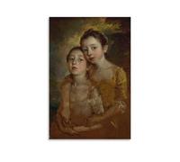 Thomas Gainsborough The Painter's Daughters with A Cat Poster Canvas Wall Art Prints Poster Photo Picture Painting Posters Room Decor 12x18inch(30x45cm)