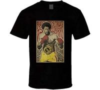 Thomas Hearns Boxer The Detroit Cobras Garage Band Mashup Poster Distressed Fan Men T-Shirt Black Size XL