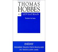 Thomas Hobbes: Leviathan Texte Latin Et Traduction Francaise: Tome 6/2 (Bibliotheque Des Textes Philosophiques)