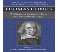Thomas Hobbes Writings on Common Law & Hereditary Right Hardcover Book Thomas Hobbes Multicolor