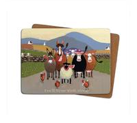Thomas Joseph Ewe'll Never Walk Alone Large Table Mat - Liverpool Football - Individual Anti-Slip Cork-Backed Placemat