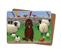 Thomas Joseph Ewer a Big Softee Table Mat - Sheep Gift Placemat with Cork Backing, 290mm x 215mm, 1 Piece