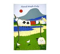 Thomas Joseph Hand Wash Only Sheep Kitchen Tea Towel Dish Cloth by Artist
