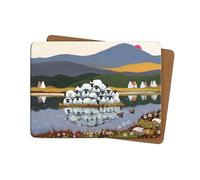 Thomas Joseph Isle of Ewe Table Mat - Sheep Gift - Printed 4mm Thick Cork Backed Hardboard Placemat - 290mm x 215mm